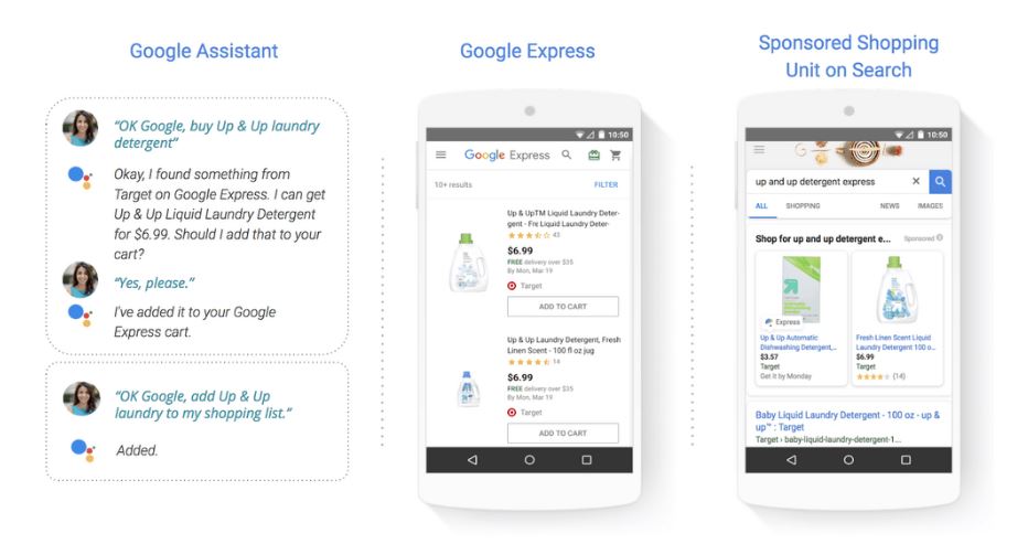 google actions shopping